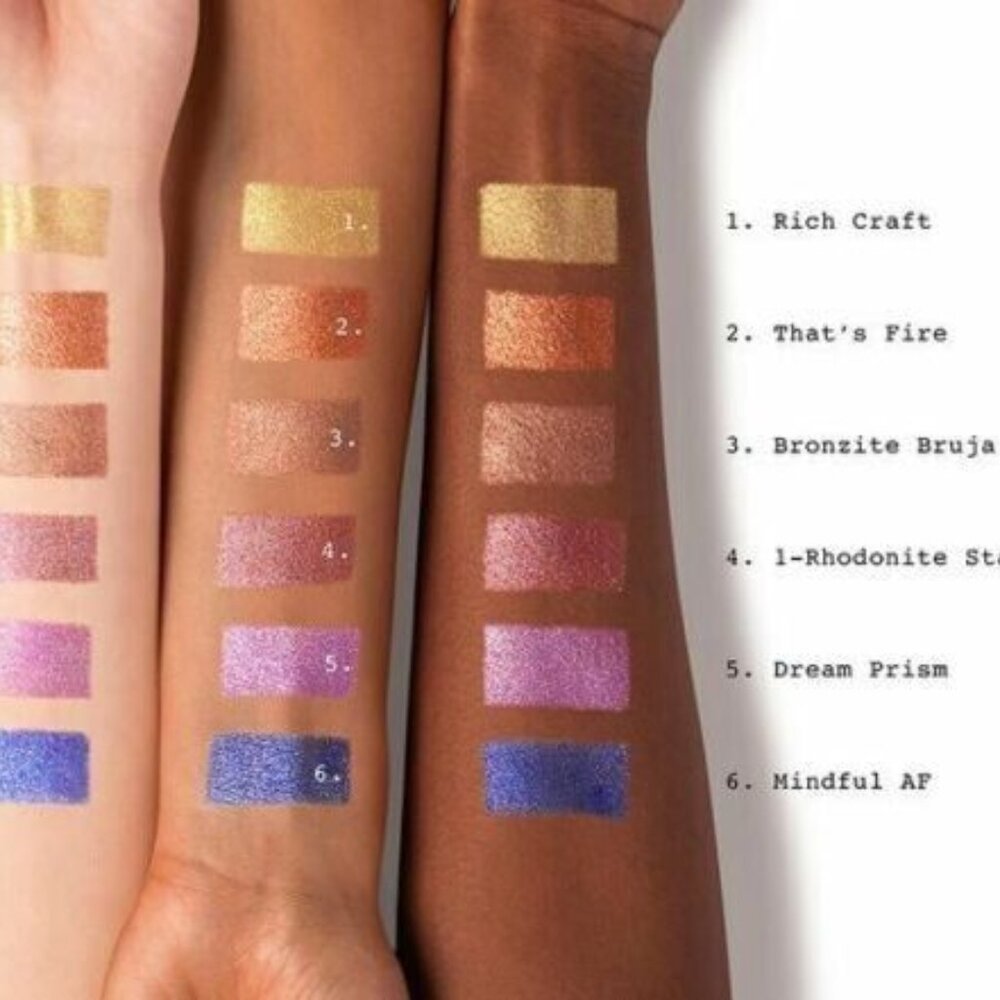 SMASHBOX + THE HOODWITCH Crystalized Always On Liquid Eye Shadow: BRONZITE BRUJA - Picture 8 of 12